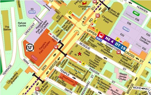 Chinatown Mrt Station Map Sf Authorized Service Counters